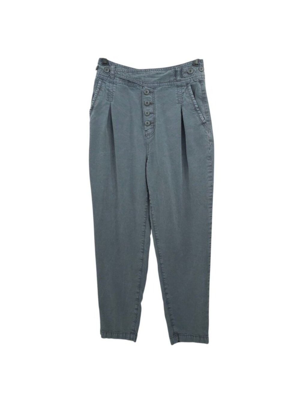 American Eagle Button Fly Mom Pants Size 4 High Waisted Pleated Retro Indie